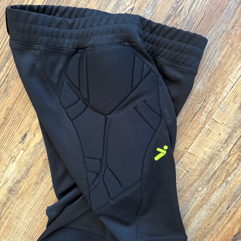 Storelli Exoshield Goalkeeper Training Pants Mens Small Black Padded Soccer - Picture 3 of 11